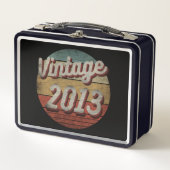 VINTAGES 2013 MÄNNER-GEBURTSGESCHENK METALL BROTDOSE (Vorderseite)