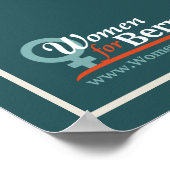 Vintages 20" x 28" Poster Frauen für Bernie (Ecke)