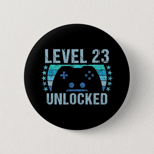 Vintages 23. Geburtstagsgeschenk 23. Geburtstag Button (Vorderseite)