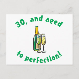 Vintages 30. Geburtstagsgeschenk Postkarte