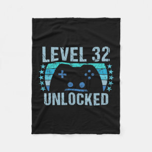 Vintages 32. Geburtstagsgeschenk 32 Jahre Junge Gi Fleecedecke