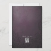 Vintages 3D-Goldfolien qr Einladung (Rückseite)