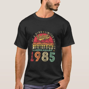 Vintages 40. Geburtstagsgeschenk Sonntag Januar 19 T-Shirt