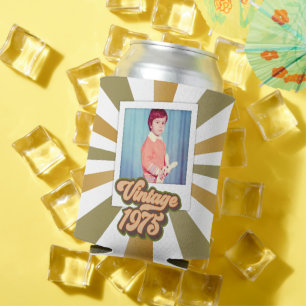 Vintages 50. Geburtstag-Foto 1975 Dosenkühler