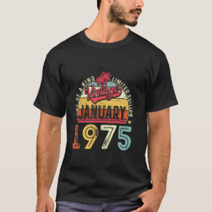 Vintages 50. Geburtstagsgeschenk Vintag Januar 197 T-Shirt