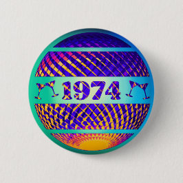Vintages 50. Geburtstagsgeschenk von 1974 Button