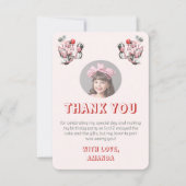 Vintages 50er-Foto zum Geburtstag Dankeskarte (Vorderseite)