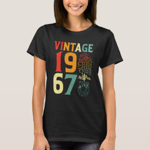 Vintages 55-jähriges Camping 1967 Wandern B T-Shirt
