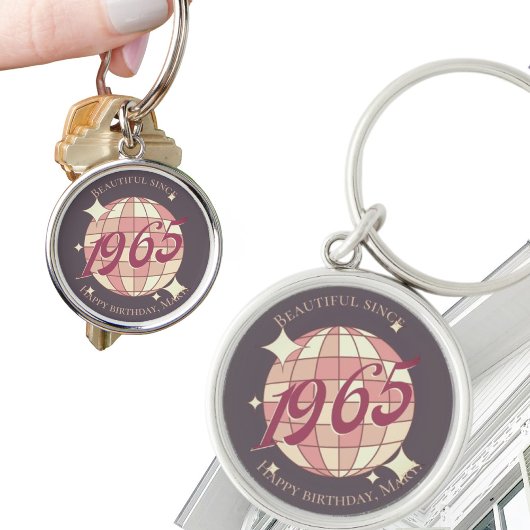 Vintages 60. Geburtstagsgeschenk Schlüsselanhänger