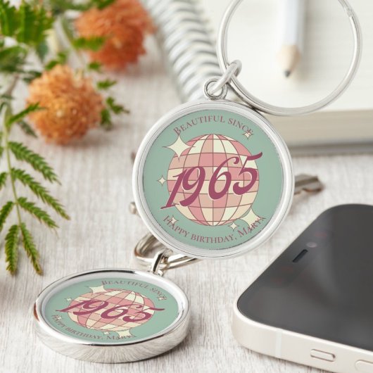 Vintages 60. Geburtstagsgeschenk Schlüsselanhänger