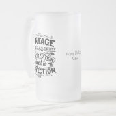 Vintages 70. Geburtstagsgeschenk für Frauen Retro Mattglas Bierglas (Vorderseite Links)
