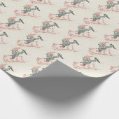 Vintages 70er Weihnachtspapier Geschenkpapier (Ecke)