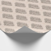 Vintages 70er Weihnachtspapier Geschenkpapier (Ecke)