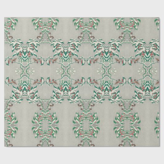Vintages 70er Weihnachtspapier Geschenkpapier (Flach)