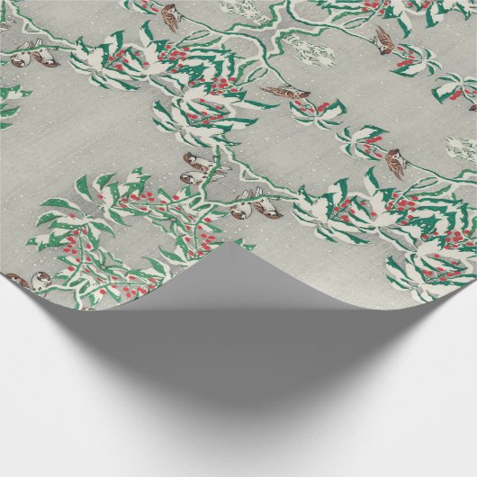 Vintages 70er Weihnachtspapier Geschenkpapier (Ecke)