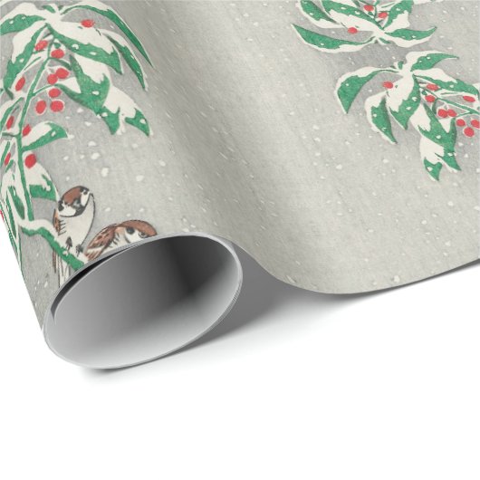 Vintages 70er Weihnachtspapier Geschenkpapier (Rolleneckpunkt)