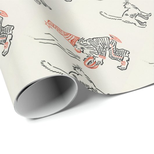 Vintages 70er Weihnachtspapier Geschenkpapier (Rolleneckpunkt)