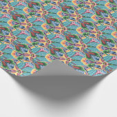 Vintages 70er Weihnachtspapier Geschenkpapier (Ecke)