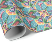 Vintages 70er Weihnachtspapier Geschenkpapier (Rolleneckpunkt)