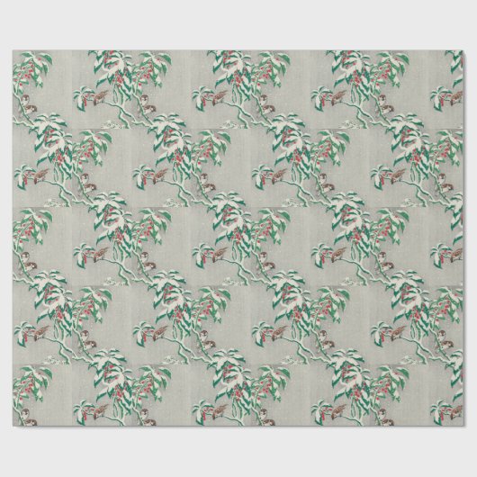 Vintages 70er Weihnachtspapier Geschenkpapier (Flach)