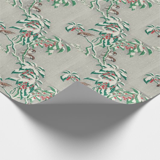 Vintages 70er Weihnachtspapier Geschenkpapier (Ecke)