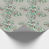 Vintages 70er Weihnachtspapier Geschenkpapier (Ecke)