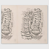 Vintages 70er Weihnachtspapier Geschenkpapier (Flach)