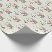 Vintages 70er Weihnachtspapier Geschenkpapier (Ecke)