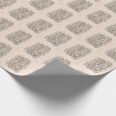 Vintages 70er Weihnachtspapier Geschenkpapier (Ecke)