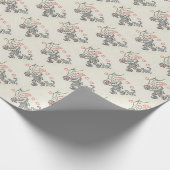 Vintages 70er Weihnachtspapier Geschenkpapier (Ecke)