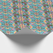 Vintages 70er Weihnachtspapier Geschenkpapier (Ecke)