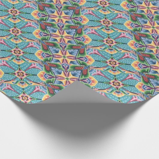 Vintages 70er Weihnachtspapier Geschenkpapier (Ecke)