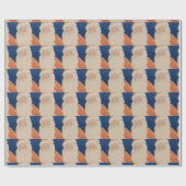 Vintages 70er Weihnachtspapier Geschenkpapier (Flach)