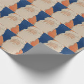 Vintages 70er Weihnachtspapier Geschenkpapier (Ecke)