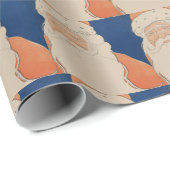 Vintages 70er Weihnachtspapier Geschenkpapier (Rolleneckpunkt)