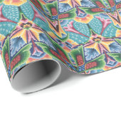 Vintages 70er Weihnachtspapier Geschenkpapier (Rolleneckpunkt)