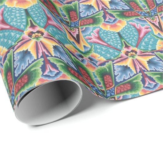 Vintages 70er Weihnachtspapier Geschenkpapier (Rolleneckpunkt)