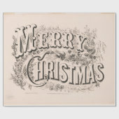 Vintages 70er Weihnachtspapier Geschenkpapier (Flach)