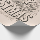 Vintages 70er Weihnachtspapier Geschenkpapier (Ecke)