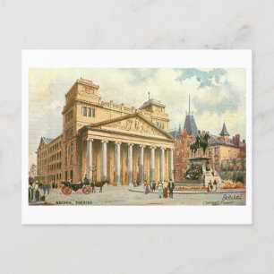Vintages Aachener Theater Postkarte