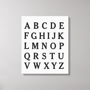 Vintages ABC Alphabet Leinwand Poster Teacher Gesc
