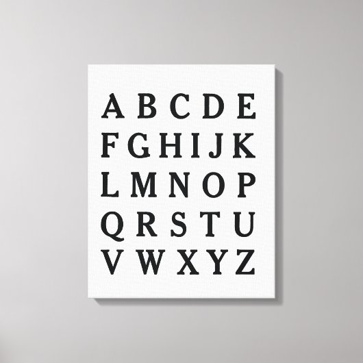 Vintages ABC Alphabet Leinwand Poster Teacher Gesc (Vorderseite)