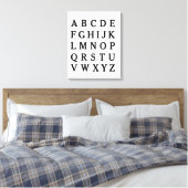 Vintages ABC Alphabet Leinwand Poster Teacher Gesc (Insitu (Schlafzimmer))