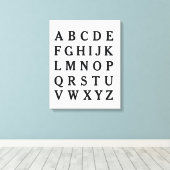Vintages ABC Alphabet Leinwand Poster Teacher Gesc (Insitu (Holzboden))