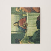 Vintages Abendessen im Emmaus mit Jesus Christus Puzzle (Vertikal)