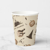 Vintages Abendmuster Pappbecher (Rechts)