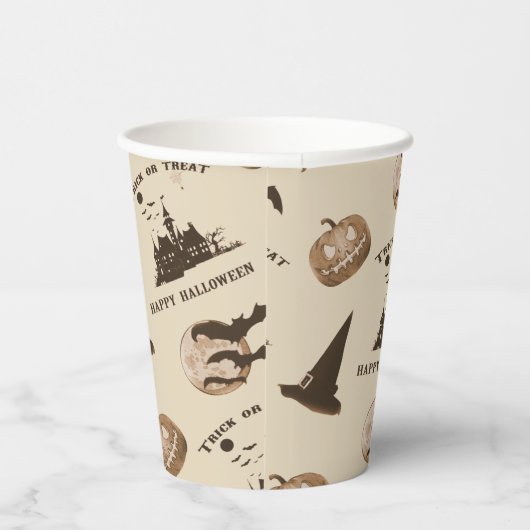 Vintages Abendmuster Pappbecher (Rechts)