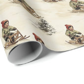 Vintages Abenteuer für Kinder Geschenkpapier (Rolleneckpunkt)