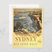 Vintages Abenteuer in Australien Postkarte (Vorne/Hinten)