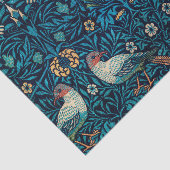 Vintages Abstraktes botanisches Muster und Vogelmu Seidenpapier (Ausschnitt)